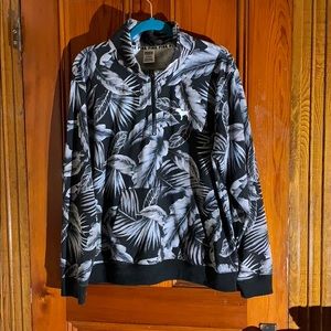 NWOT VS PINK palm tree quarter zip